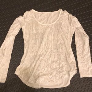 Long sleeve workout and lounge shirt